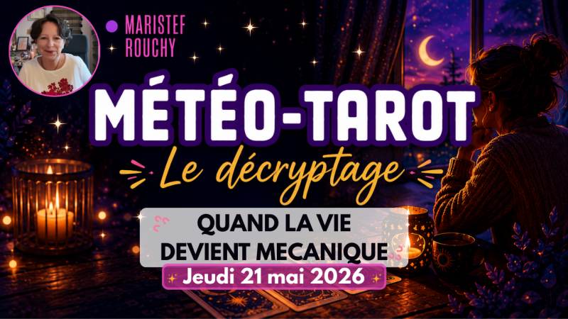Quand la vie devient mécanique, les conseils du tarot de Marseille