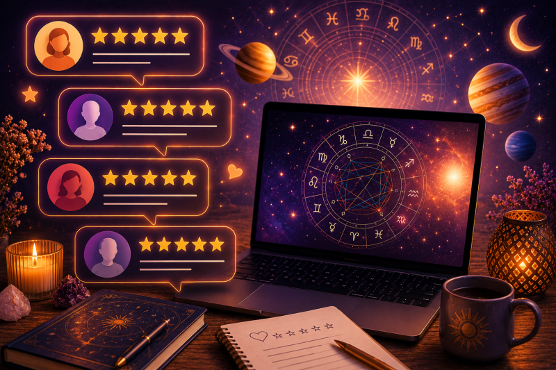 Avis 5 étoiles et témoignage de consultants en astrologie