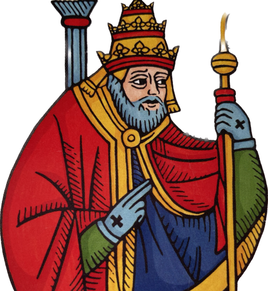 Le Pape, arcane du tarot de Marseille - édition Sébastien Michel