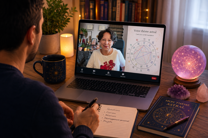 Réserver une consultation en astrologie depuis chez soi